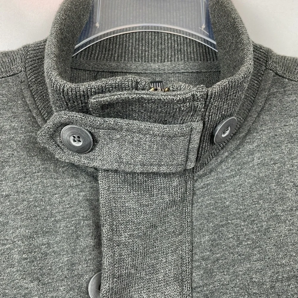 Civil Society We the People Charcoal Sweater w/Zipper and Buttons w/Loop -Medium